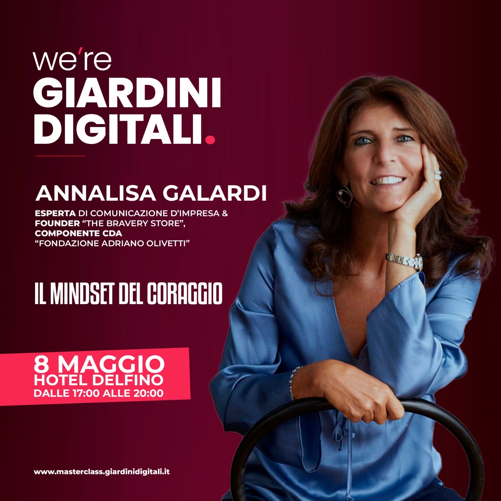 IL MINDSET DEL CORAGGIO. ANNALISA GALARDI ALLA MASTERCLASS DI GIARDINI DIGITALI